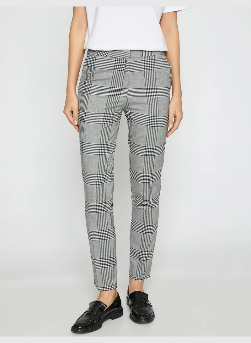 كوتون Check Trousers