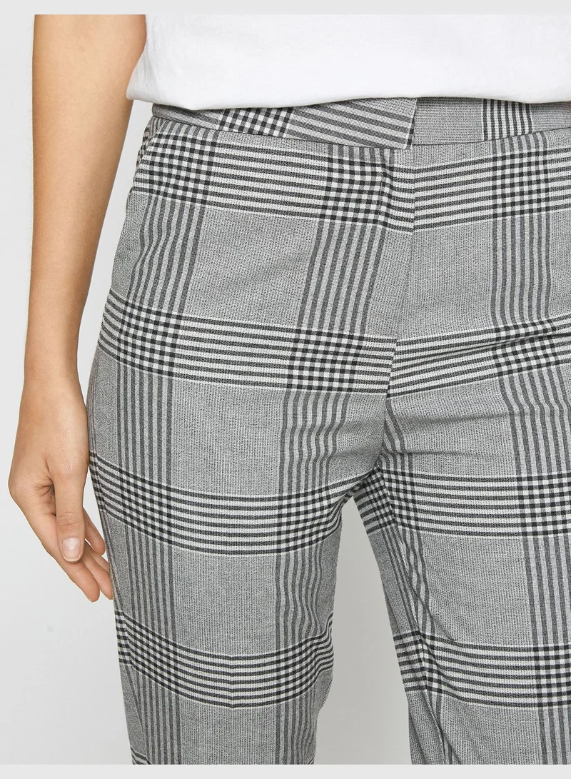 كوتون Check Trousers