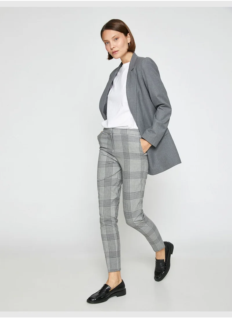 KOTON Check Trousers