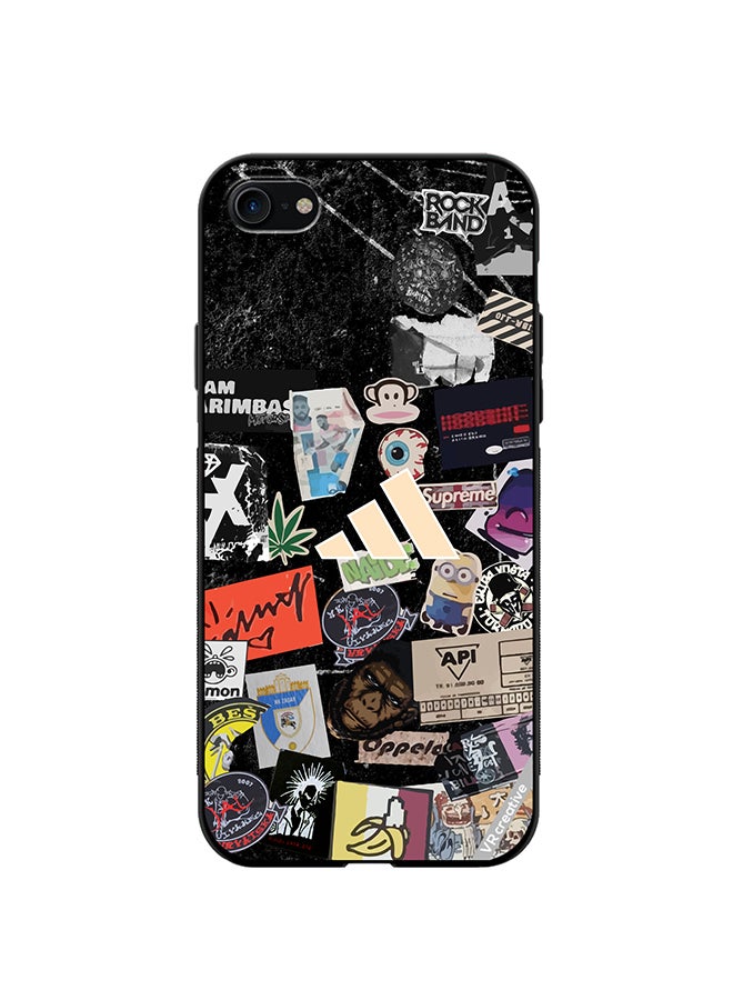 VR CREATIVE Protective Case Cover For Apple iPhone 7/8/SE 2020 Adidas Stickers Design Multicolour - Image 1