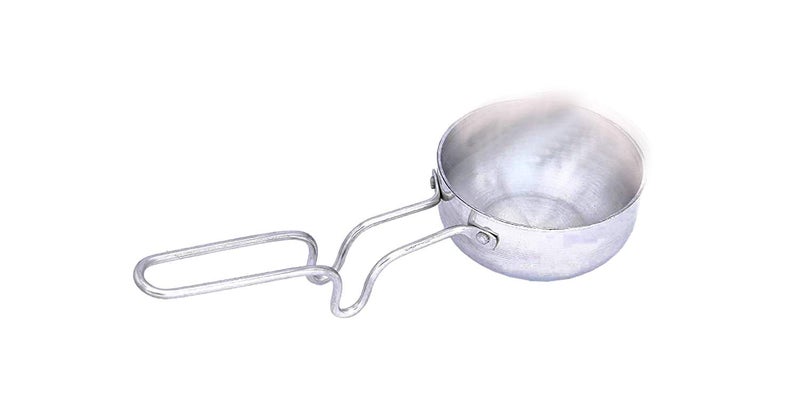 Dharam Paul Traders Aluminium tadka pan/wagharia/Small Fry pan with Steel Handle for use in Kitchen,1 Piece - Image 5