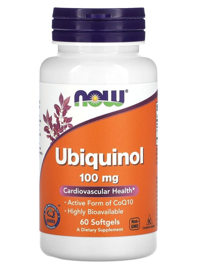 now Ubiquinol 100 mg 60 Softgels