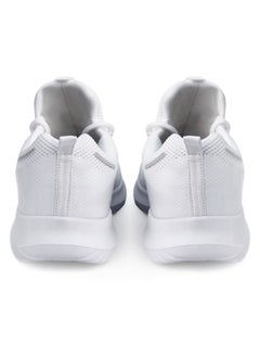 flâneur Women Casual Non Slip Low Top Sneakers Slip On with Adjustable Elastic Laces No Tie Lightweight Breathable White  - Image 4