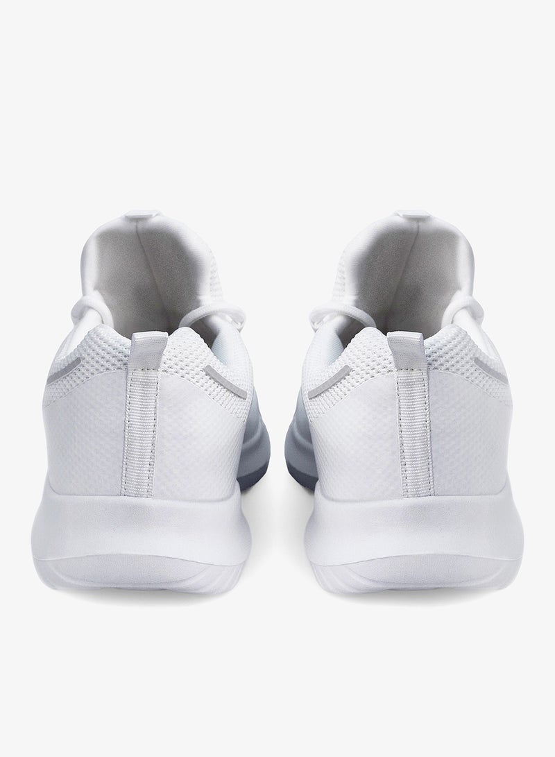 flâneur Women Casual Non Slip Low Top Sneakers Slip On with Adjustable Elastic Laces No Tie Lightweight Breathable White - Image 4