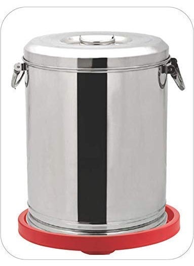 WHEEL CREW WHEEL CREW LPG Cylinder Plastic Gas Trollry Stand with Movable Wheels Kitchen Gas Cylinder Trolley Trolley for Gas Cylinder 4 Wheel Flower Pot Stand Trolley Red Set of 2  - Image 5
