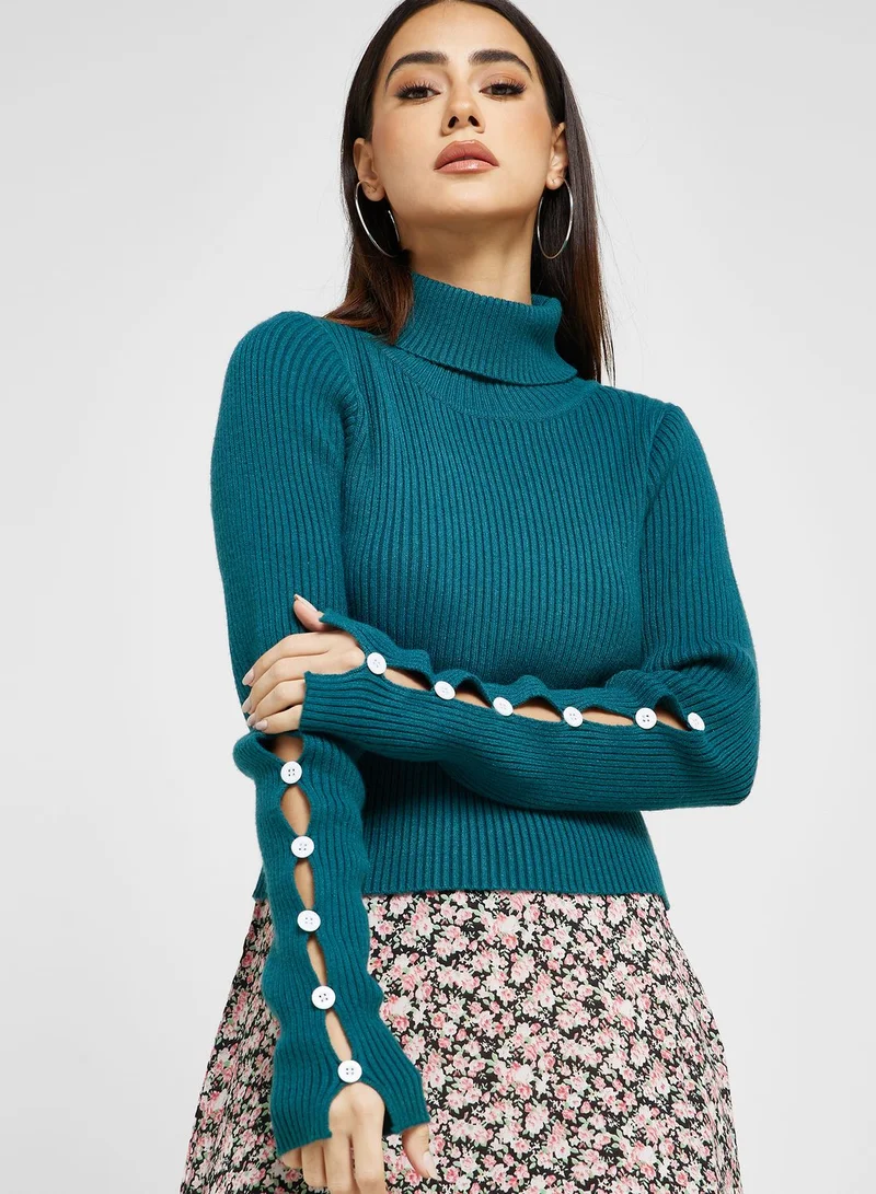 ELLA Sleeve Details Sweater