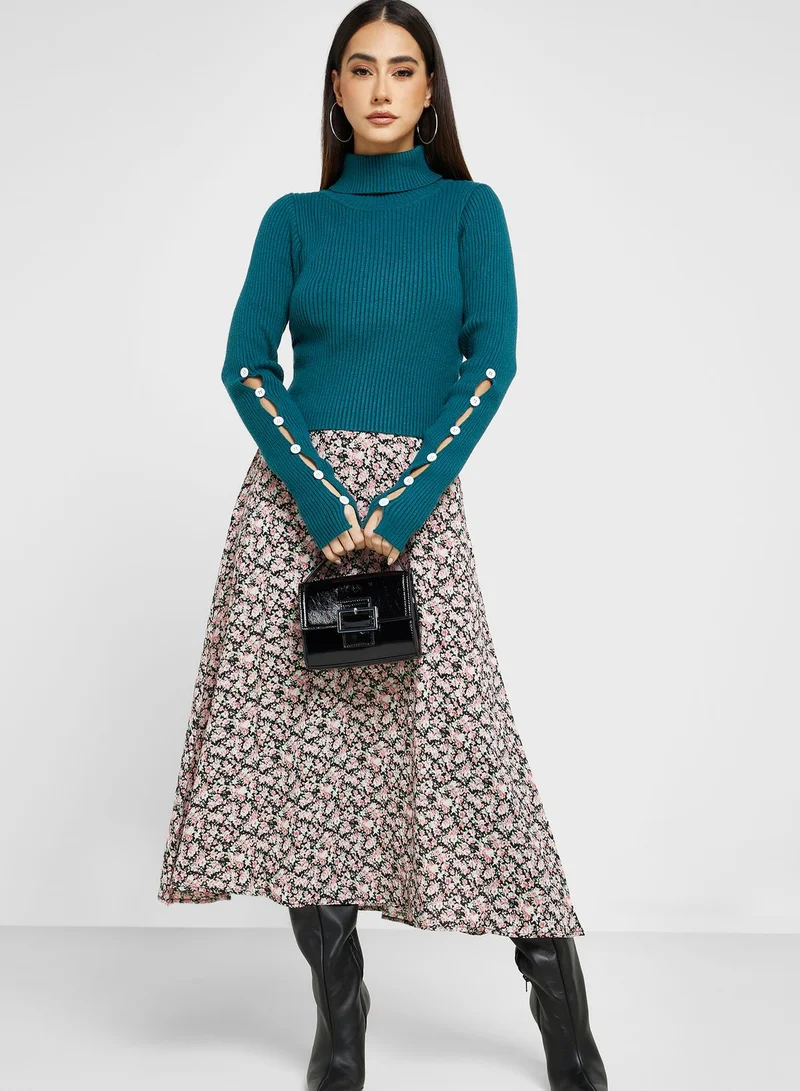 ELLA Sleeve Details Sweater