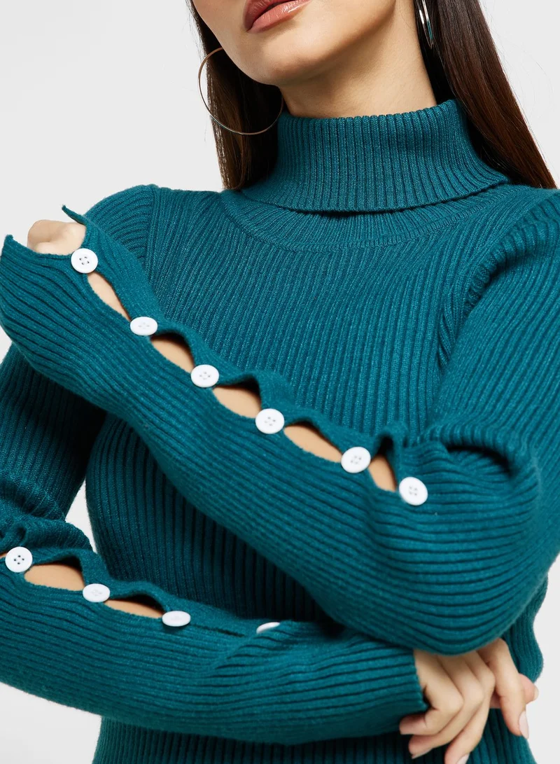 ELLA Sleeve Details Sweater