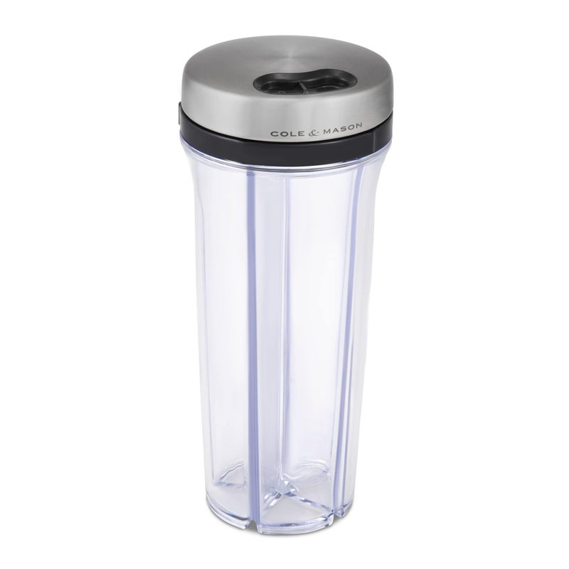 Cole  Mason Saunderton Spice Storage  Shaker  Herb Keeper for Refrigerator Countertop or Cabinet  Divided Food Storage Container  Spice Shaker with Lid  ClearSilver