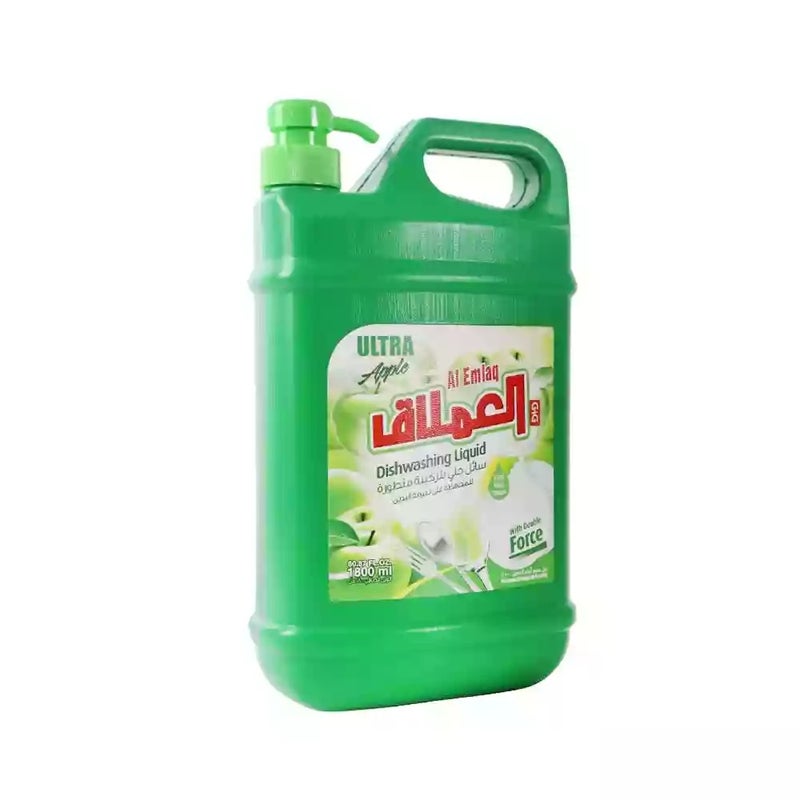 Al Emlaq سائل غسيل الصحون المعطر بالتفاح من العملاق - 1800 مل - Image 1