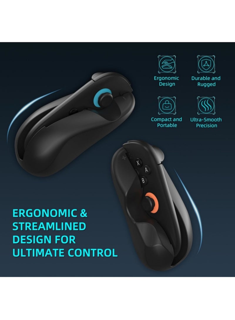 Aookay Switch 2 Gaming Controller Mouse for Nintendo Switch 2 (2025) Joy-Con, 2 Pack Ergonomic Mice Grip, Mini Portable Switch 2 Accessories for Switch 2 Joycon (Black) (Black)  - Image 2