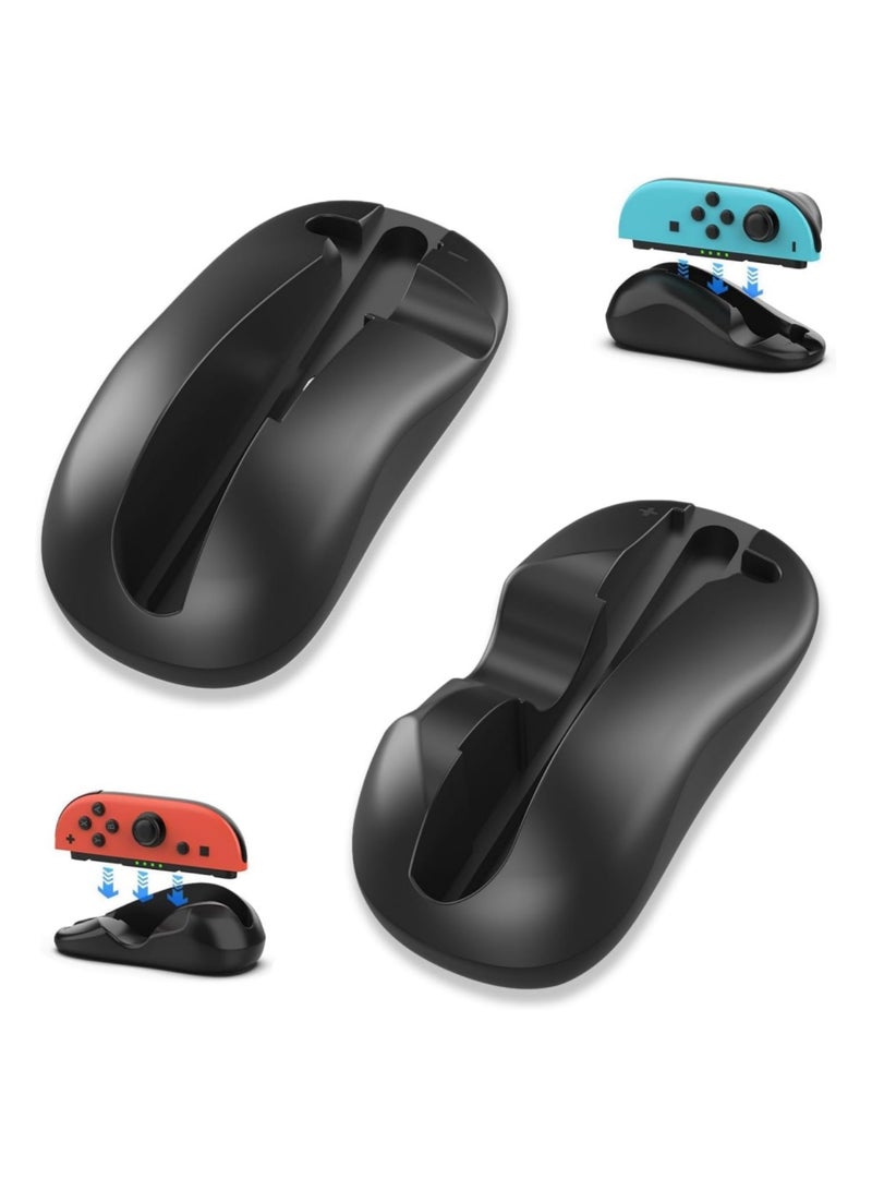 Aookay Switch 2 Gaming Controller Mouse for Nintendo Switch 2 (2025) Joy-Con, 2 Pack Ergonomic Mice Grip, Mini Portable Switch 2 Accessories for Switch 2 Joycon (Black) (Black)  - Image 1