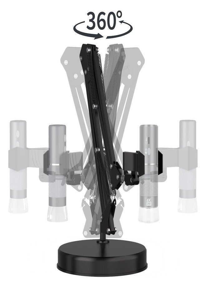 Ninyoon Max 55cm Height Universal Microscope Stand, Height 0-55cm Adjustable Digital USB Microscope Stand for Max Diameter 6cm USB Digital Wireless WiFi Microscope Camera Come with a Table Clip - Image 4