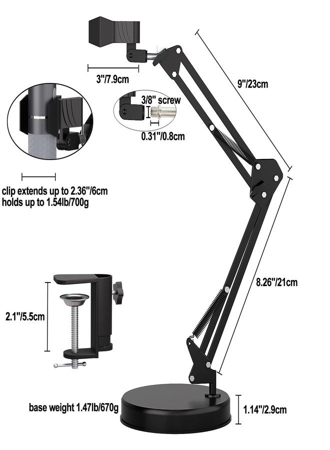 Ninyoon Max 55cm Height Universal Microscope Stand, Height 0-55cm Adjustable Digital USB Microscope Stand for Max Diameter 6cm USB Digital Wireless WiFi Microscope Camera Come with a Table Clip - Image 2