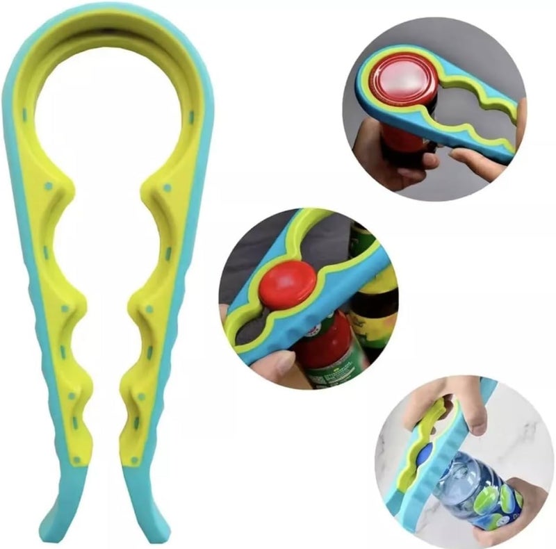 WE-CEF Jar Bottle Opener for Weak Hands, 4 in 1 Multi-Function Non-Slip Can Lid Opener Tool, Suitable for Seniors with Arthritis, Low Strength and Children - Image 3