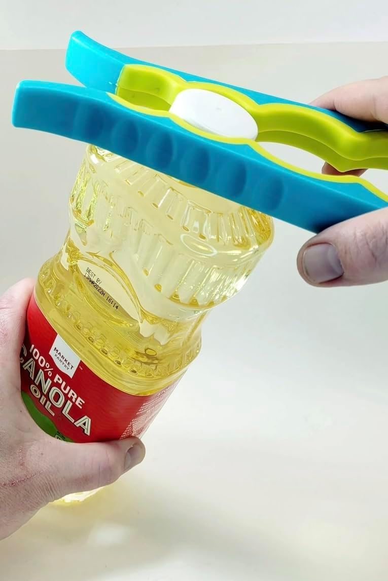 WE-CEF Jar Bottle Opener for Weak Hands, 4 in 1 Multi-Function Non-Slip Can Lid Opener Tool, Suitable for Seniors with Arthritis, Low Strength and Children - Image 5