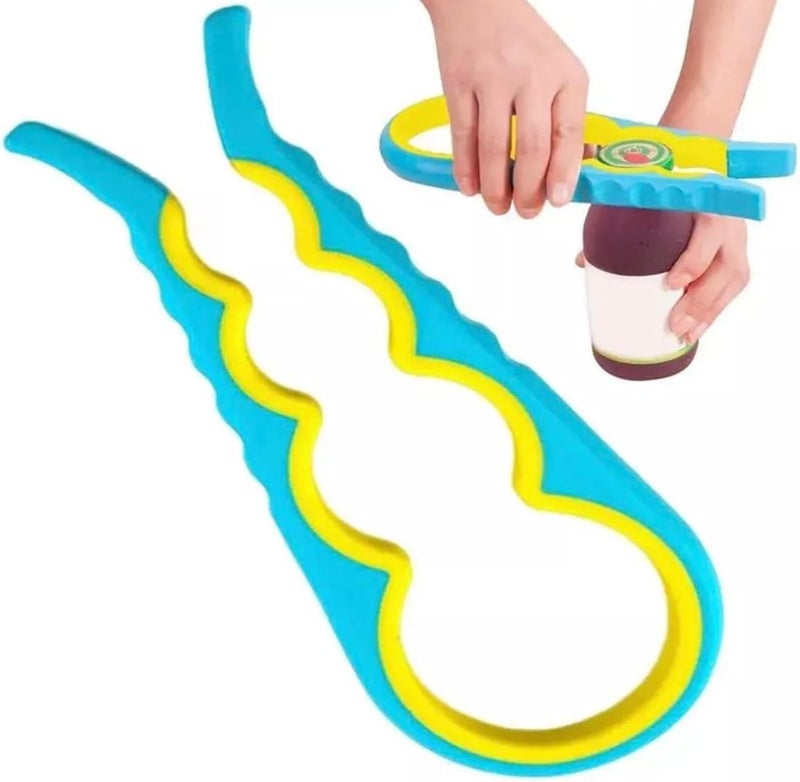 WE-CEF Jar Bottle Opener for Weak Hands, 4 in 1 Multi-Function Non-Slip Can Lid Opener Tool, Suitable for Seniors with Arthritis, Low Strength and Children - Image 4