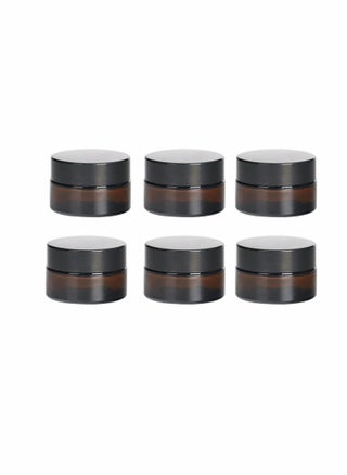 6 PCS Glass Cosmetic Jar with Lid Amber Cream Glass Jar with Lid Empty Sample Container with Empty Cosmetic Box 30ml - pzsku/Z5F62496BA762D52AF937Z/45/_/1698648524/12d38bd0-5fdc-4ca0-a4a2-0c3b5e842f66