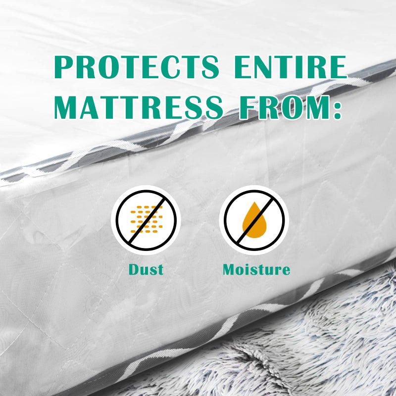 COYACOOL COYACOOL Mattress Bags for Moving Twin  5 Mil Plastic Mattress Protector Bag for Storage or Disposal - Super Thick Mattress Cover for Moving -Reusable Mattress Disposal Bag  - Image 4