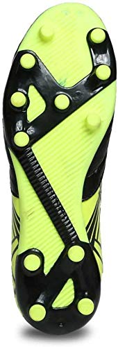 LUCA Football Shoes | Sports Shoes for Men and Adult | Speed Men's Football Shoes | Black Lime Yellow | Numeric_7 | Lace Up | Casual | Walking Shoe | - Image 5
