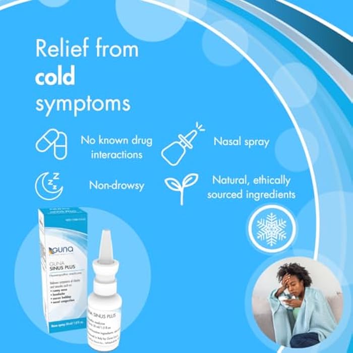 Guna Sinus Plus Homeopathic Sinus Relief Medicine for Runny Nose, Congestion, Sinusitis, Headache, Non-Drowsy - 1 Ounce Nose Spray - Image 2