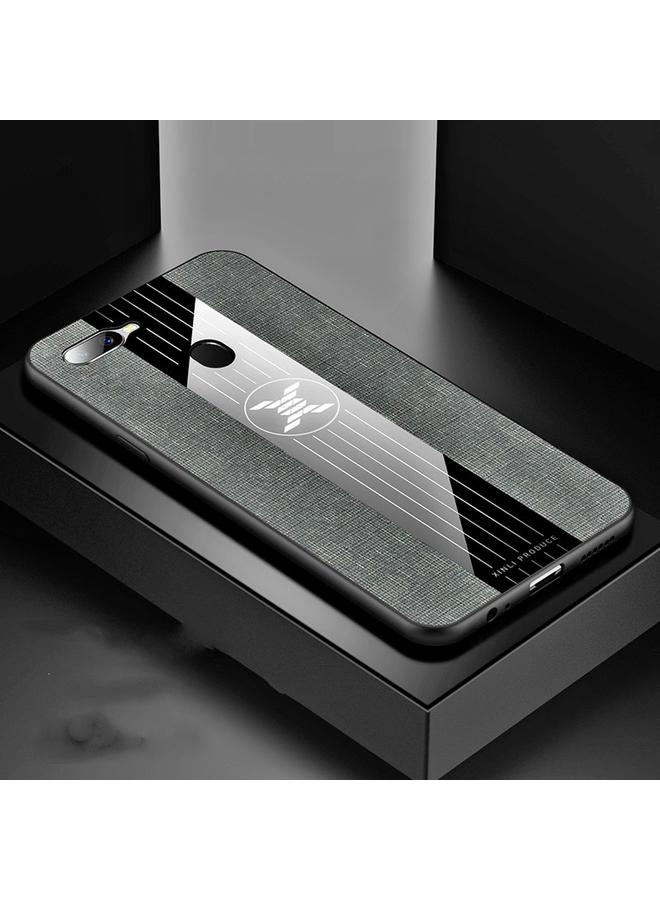 Xinli Case For OPPO A7X / F9 Stitching Cloth Textue Shockproof TPU Protective Case - Image 1
