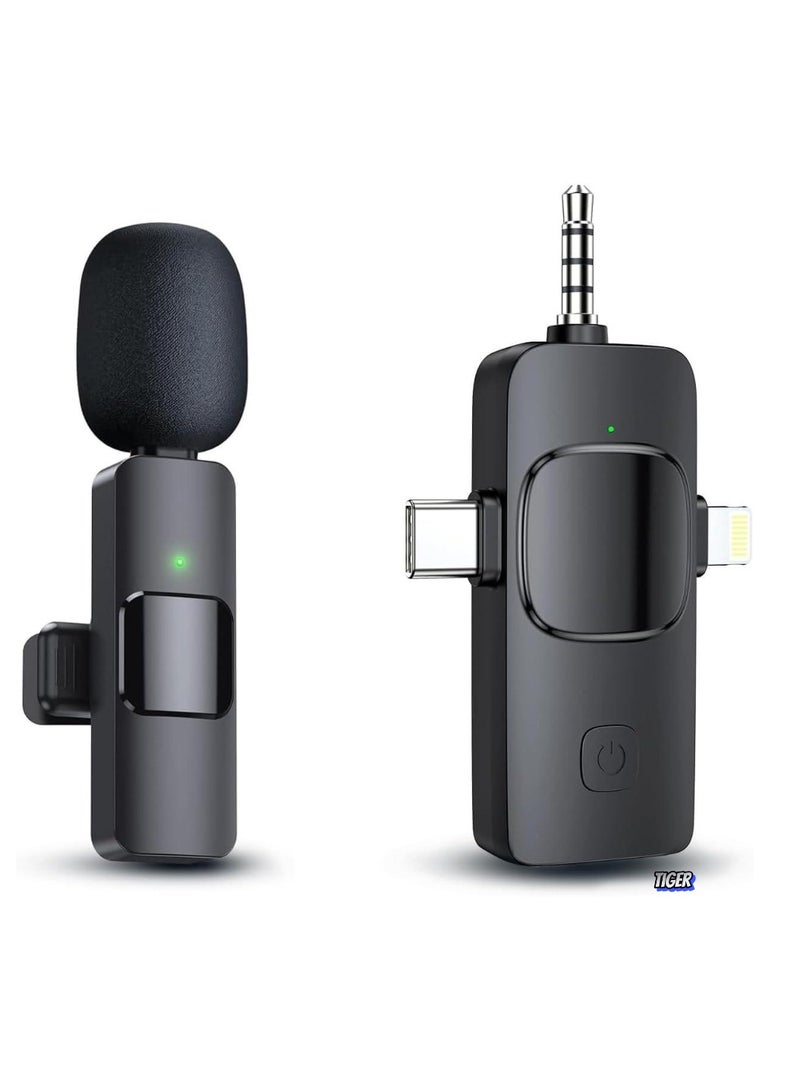 TIGER 3-in-1 Wireless Microphone for Smartphone, PC & Amplifier – Crystal Clear Sound, Easy Connection, Ideal for Vlogging, Streaming & Live Events – Compact & Portable  - Image 1