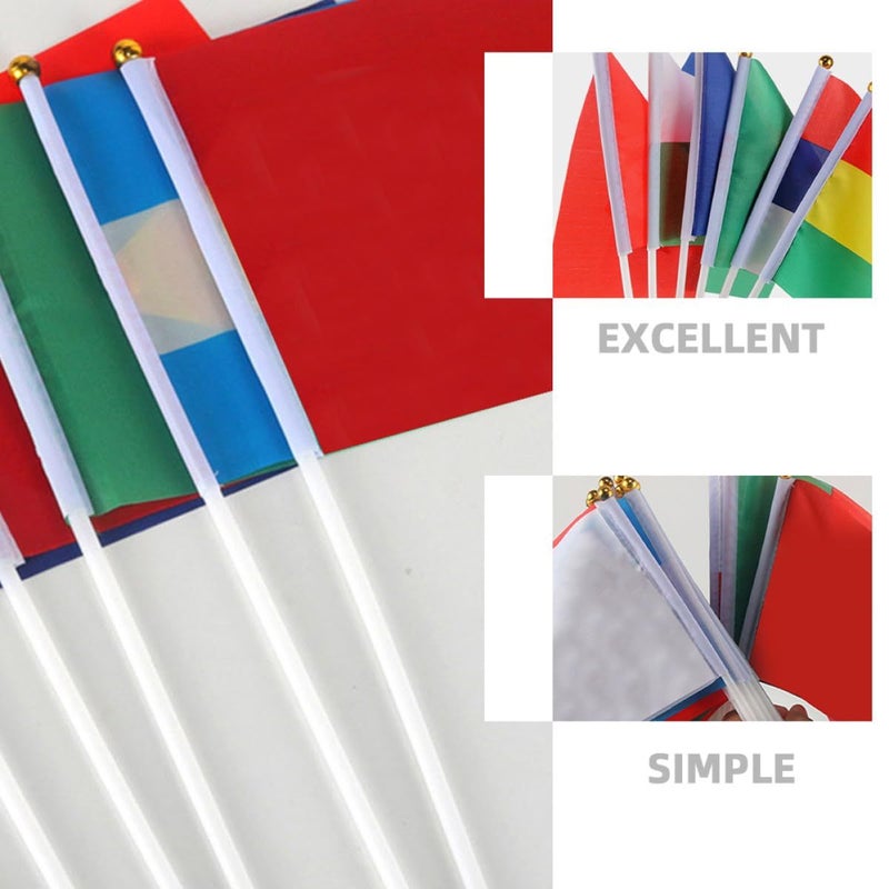 38cm Plastic Flag Poles 200pcs Handheld Replacement Parts for DIY Decorative Flags - Image 3