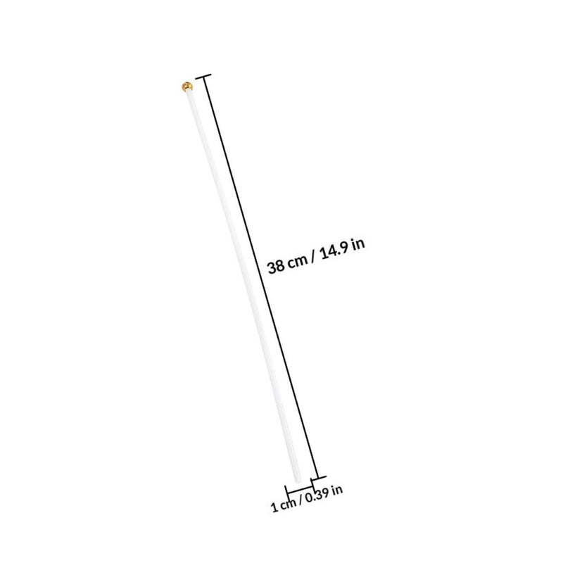 38cm Plastic Flag Poles 200pcs Handheld Replacement Parts for DIY Decorative Flags - Image 2