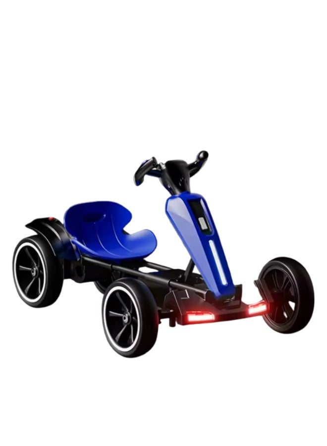 Children's car with lights, sounds, and a seat that can be adjusted forward and backward.  - Image 1