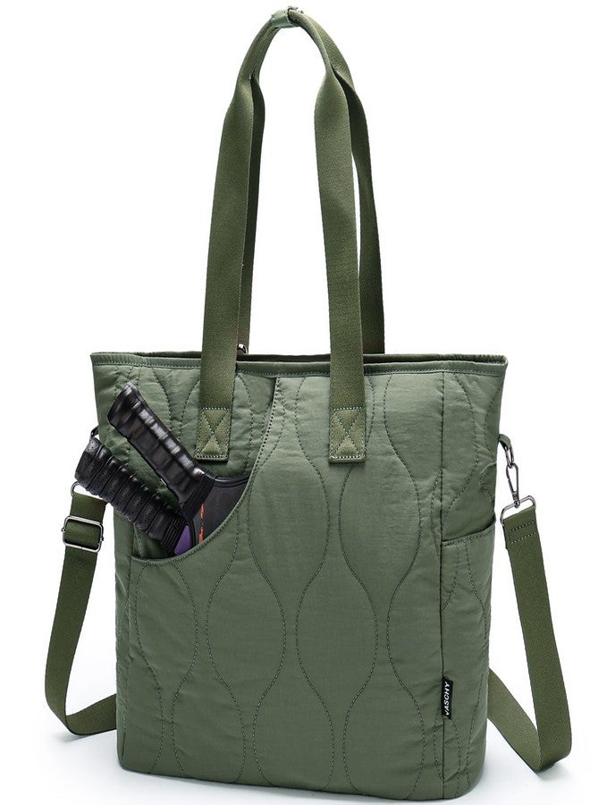 فاشي حقائب حمل بيكلبول نسائية من فاشي مزودة بخطاف للسياج، وحافظة مضرب بيكلبول مبطنة، مناسبة للعمل/النادي الرياضي/الرياضة، تتسع لمضربين، مع حزام كتف، لون أخضر - Image 1