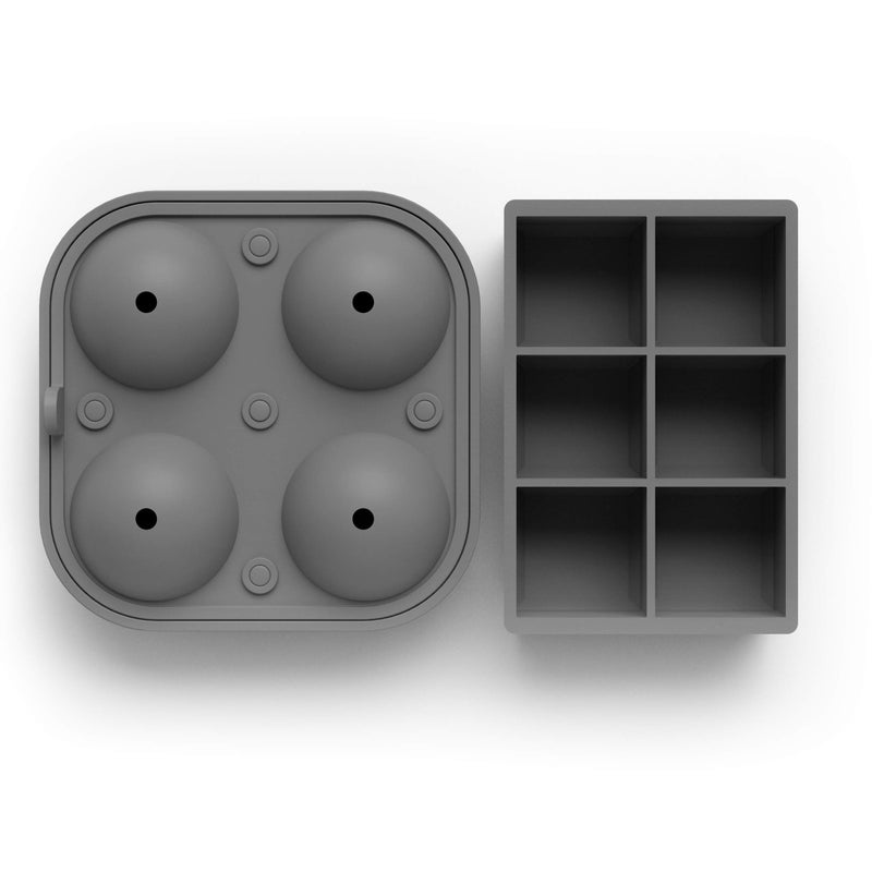 glacio Ball Ice Cube Tray and Big Ice Cube Molds for Whiskey, Slow-Melting, 100% Silicone, No-Plastic, Easy Release, Ideal for Gifting and Elevating Cocktails - Image 4