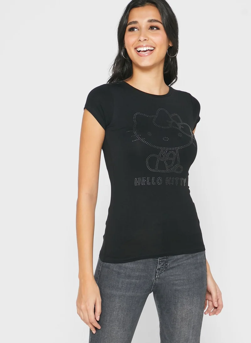 SP Characters Graphic Crew Neck T-Shirt