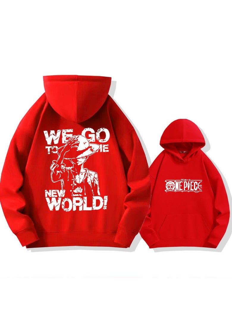 KUYING New One Piece Casual Loose Hooded Sweatshirt  - Image 1