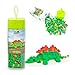 Pix Brix Pixel Art Puzzle Bricks Dinosaur Series Stegosaurus Patented Building Brick Set to Recreate Your Favorite Dino Includes 552 Pieces Create 3D Builds Without Water Iron or Glue - Image 2