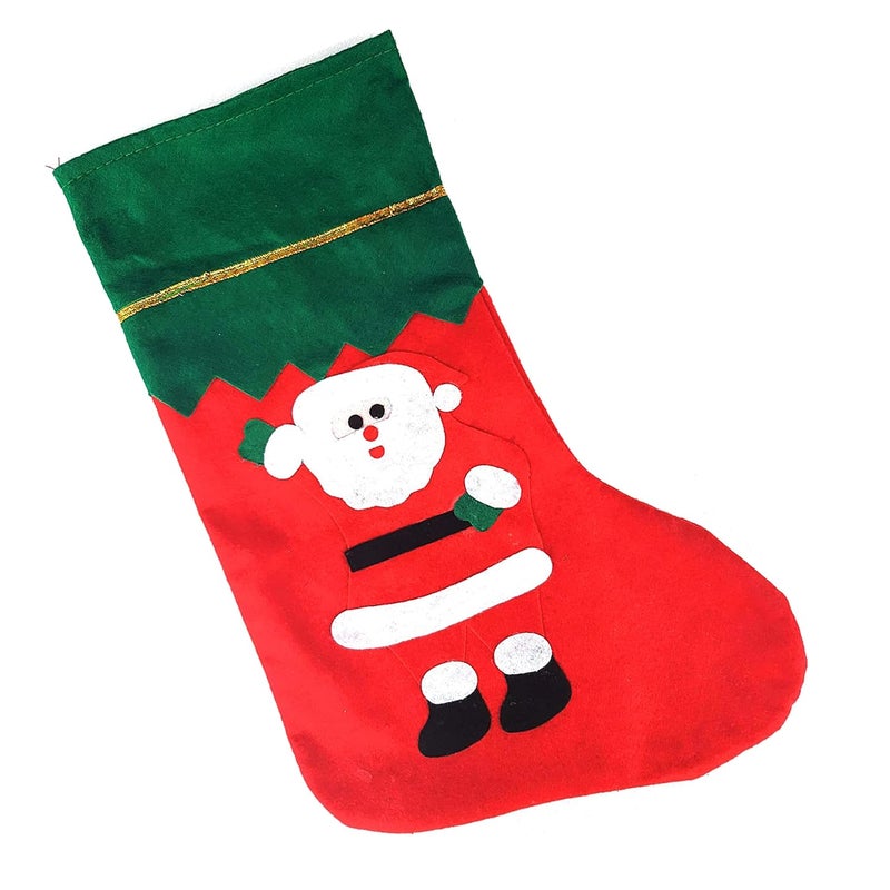Forty Wings Forty Wings Christmas Tree Xmas Tree Decoration 12 Santa Stocking Socks Candy Bag Hanging Ornaments for Xmas Christmas Party Decor