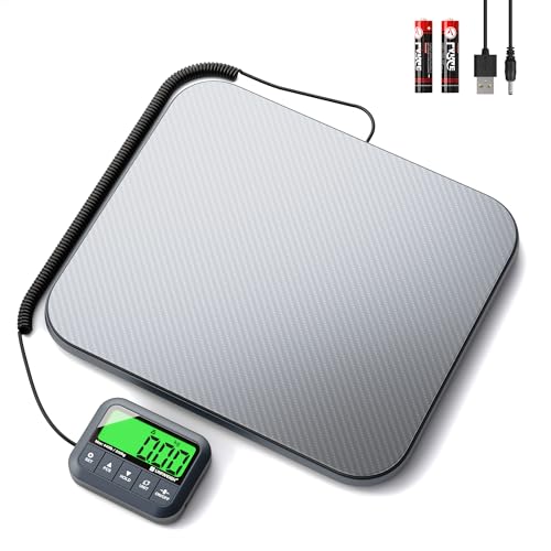 UNIWEIGH Digital Postal Scale 440lb,High Accuracy 0.35oz Shipping Scale for Packages with Hold/Tare/Count,Commercial Package Scale for Small Business,Postage Scales for Shipping Packages/Luggage,Grey - Image 1