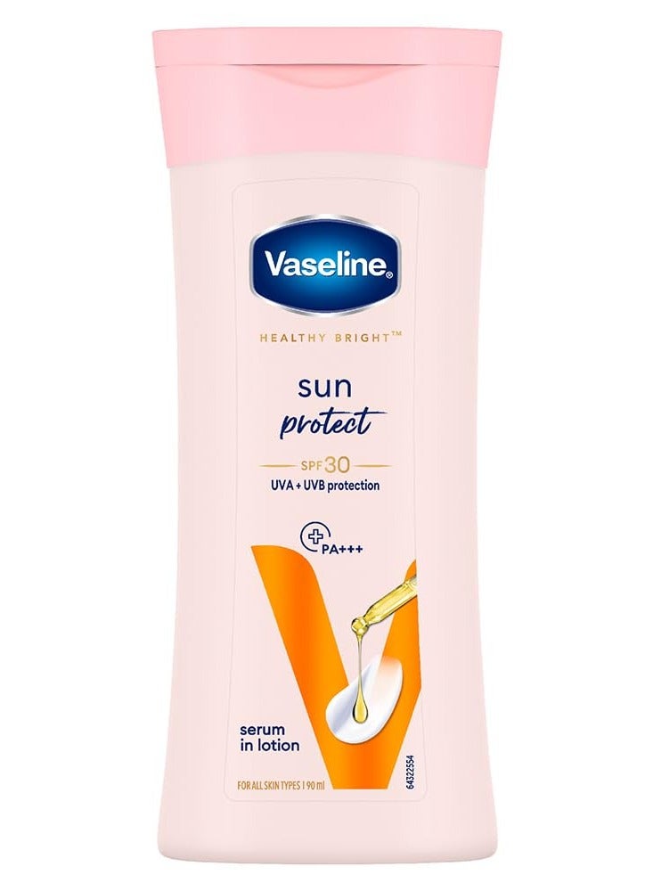 Vaseline Sun + Pollution Protection SPF 30 Body Lotion, Upto 30X Sun Protection, 100 ml - Image 1