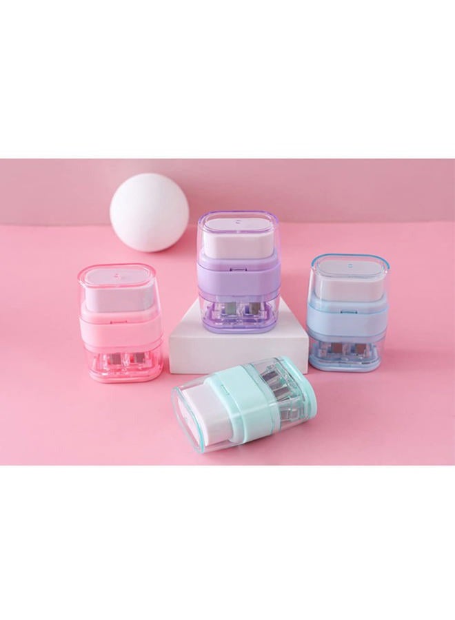 waremew 4 PCS Manual Pencil Sharpener with Eraser, Double Hole Multicolored Sharpener with Eraser Fun Stationery Back to School Supplies, Classroom Rewards, and Birthday Party Favors - Image 5
