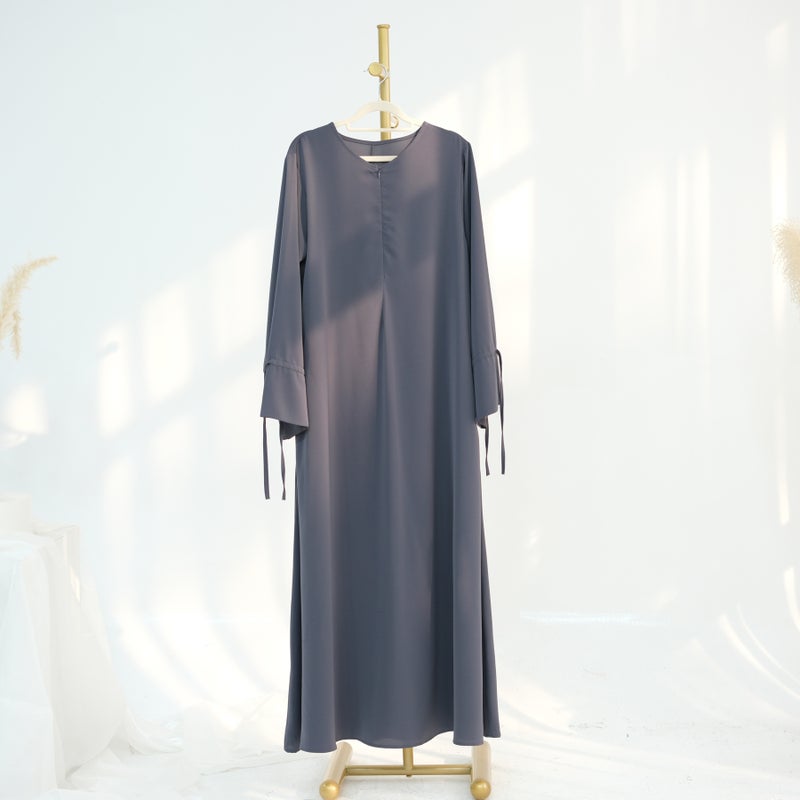 Loriya 2025 Loriya Solid Color Long Sleeve Maxi Dress -  LR938 - Image 1