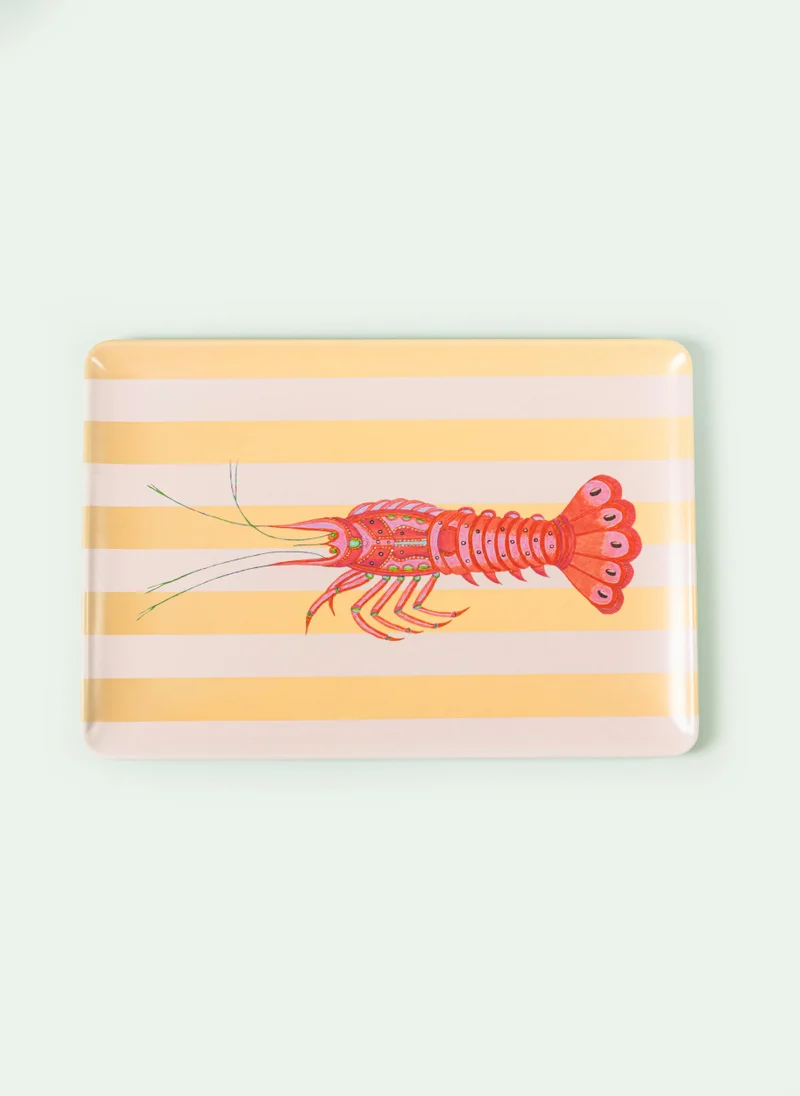 YVONNE ELLEN Lobster Melamine Picnic Tray