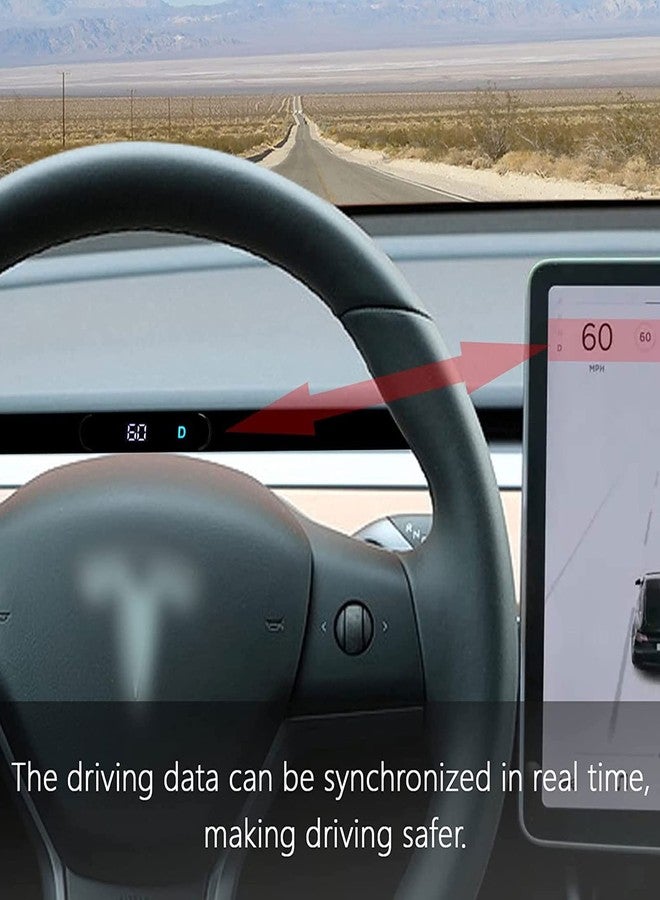ASVEGE Embedded Heads up Display Mini HUD for Tesla Model 3, Model Y 2019-2022 - Image 3