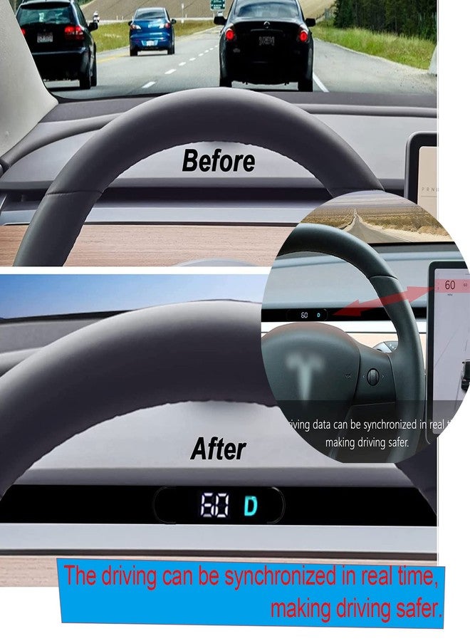 ASVEGE Embedded Heads up Display Mini HUD for Tesla Model 3, Model Y 2019-2022 - Image 2