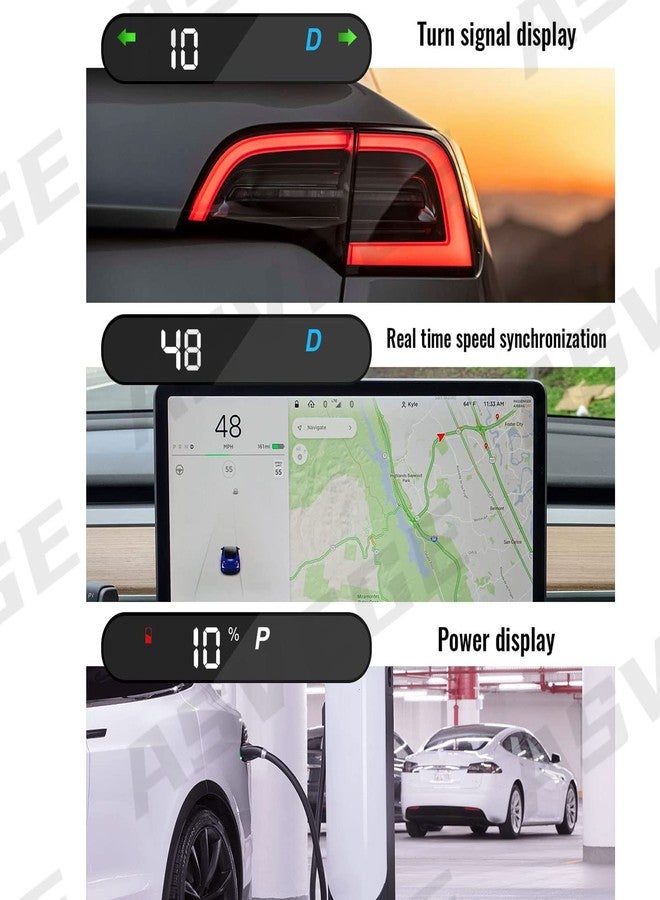 ASVEGE Embedded Heads up Display Mini HUD for Tesla Model 3, Model Y 2019-2022 - Image 4