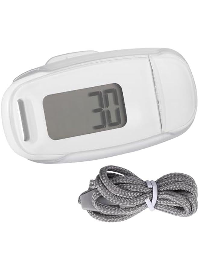 3D Pedometer for Walking, Simple Digital Step Counter with Removable Clip and Lanyard, USB Rechargeable Accurate Pedometers for Steps Track with Backlight for Men Women Kids Running Hiking - Image 1