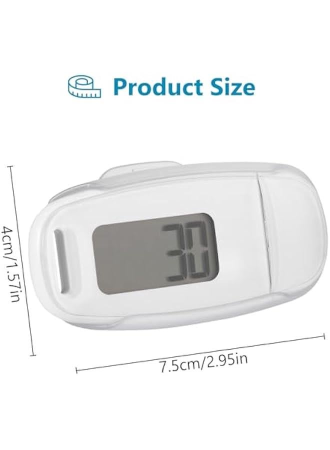 3D Pedometer for Walking, Simple Digital Step Counter with Removable Clip and Lanyard, USB Rechargeable Accurate Pedometers for Steps Track with Backlight for Men Women Kids Running Hiking - Image 5