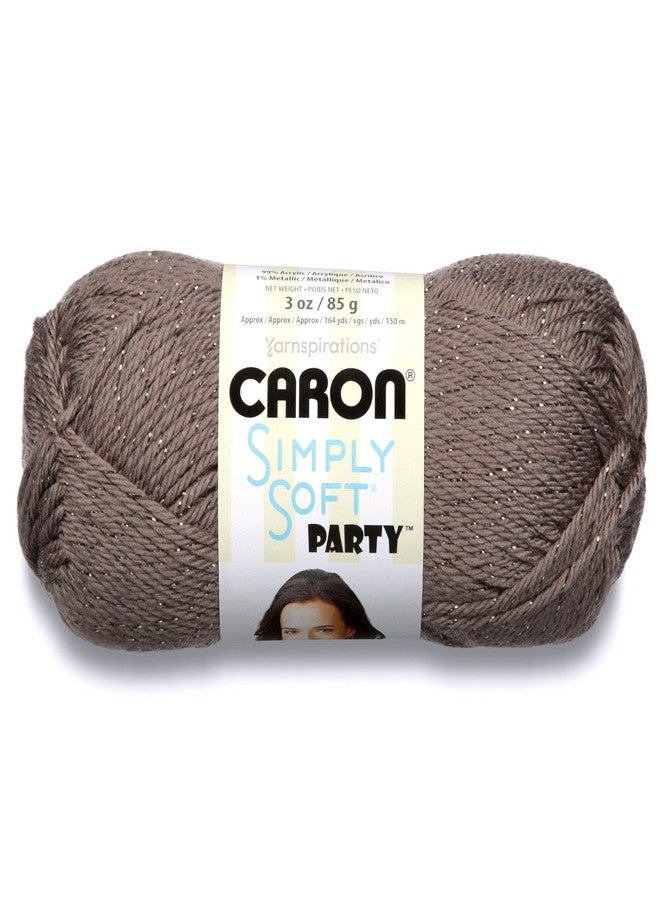 Caron Simply Soft Party Yarn-Chocolate Sparkle - Image 1