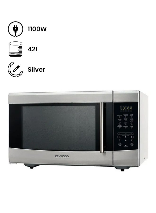 فرن ميكروويف مع شواية مدمجة 42 L 1100 W MWL426 فضي