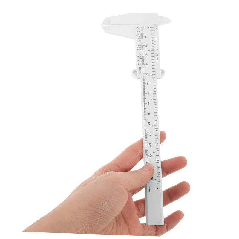 مجموعة فرجار بلاستيكي 5 قطع بمقياس مزدود لأدوات القياس الدقيقة للطلاب وأعمال النجارة - Image 5