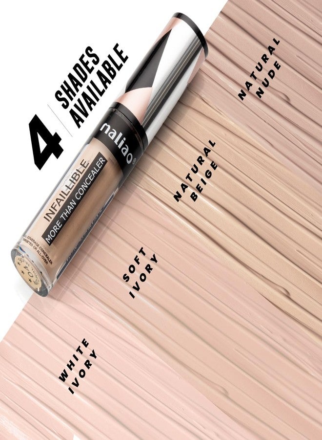 Maliao Infaillible More Than Concealer | Full Coverage | Long-Lasting | Lightweight Formula | Waterproof & Crease-Resistant | White Ivory, 20ml - Image 4